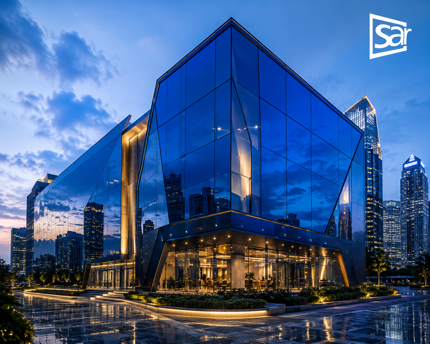 Sapphire Blue Glass